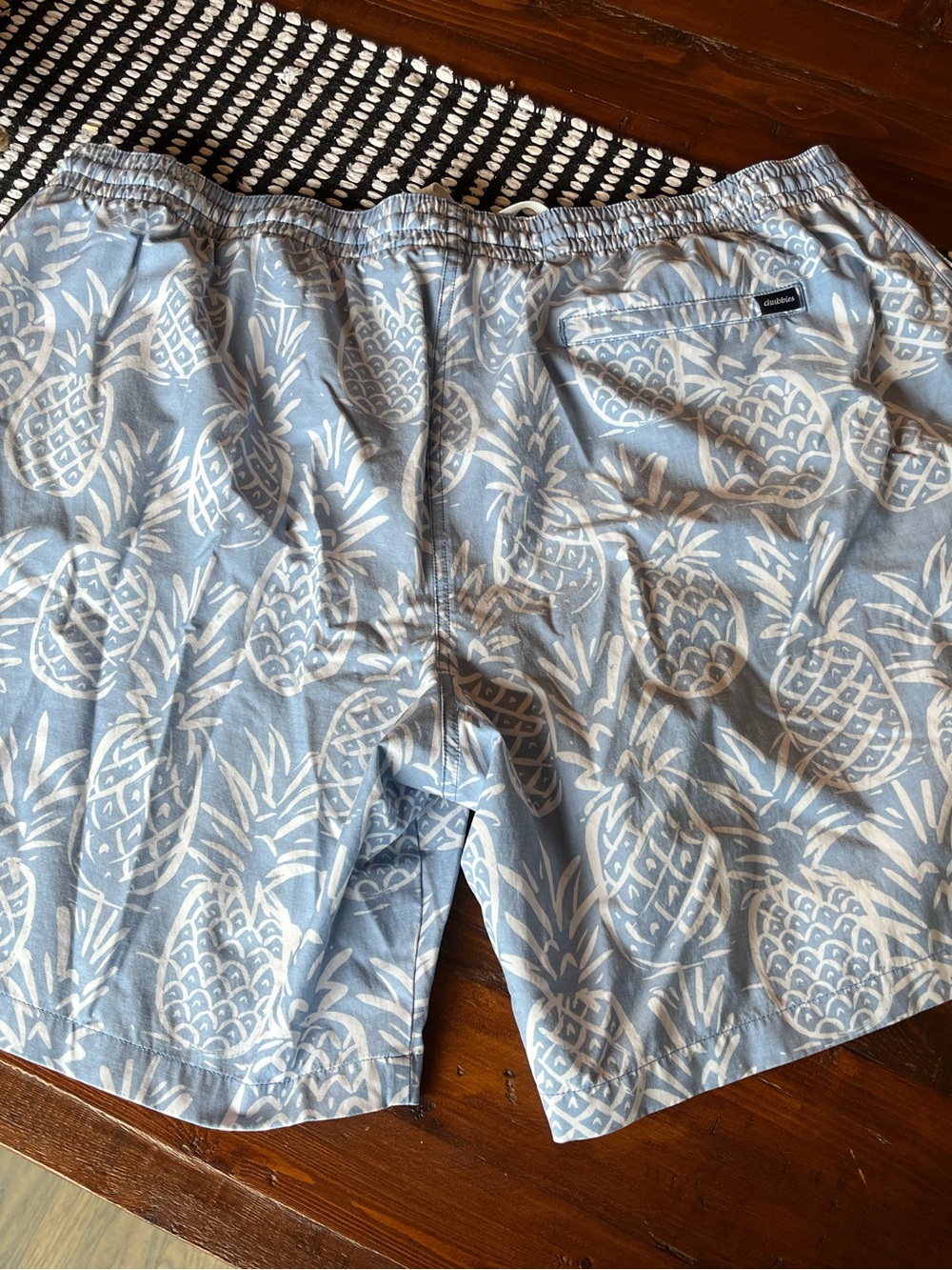 Chubbies The Thigh-napples Classic Swim Trunks Faded Blue Pineapple Men’s XXXL - Picture 7 of 10